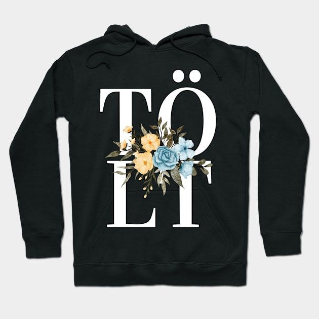 Tölt Flower Design Hoodie by hexchen09